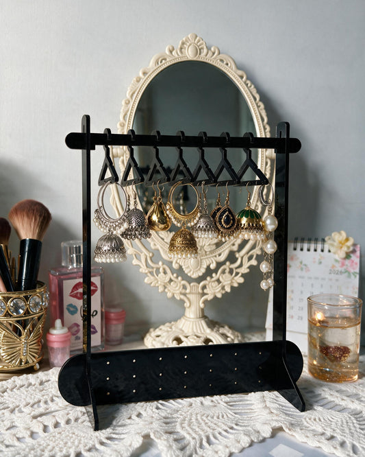 Elegant Acrylic Jewelry Organizer – with mini hangers
