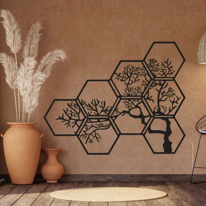 Tree Branch Wooden Wall Art – Nature-Inspired Dresser or Wall Decor