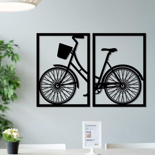 Cycle Wooden Wall Art – Vintage Wall Decoration for Home & Office