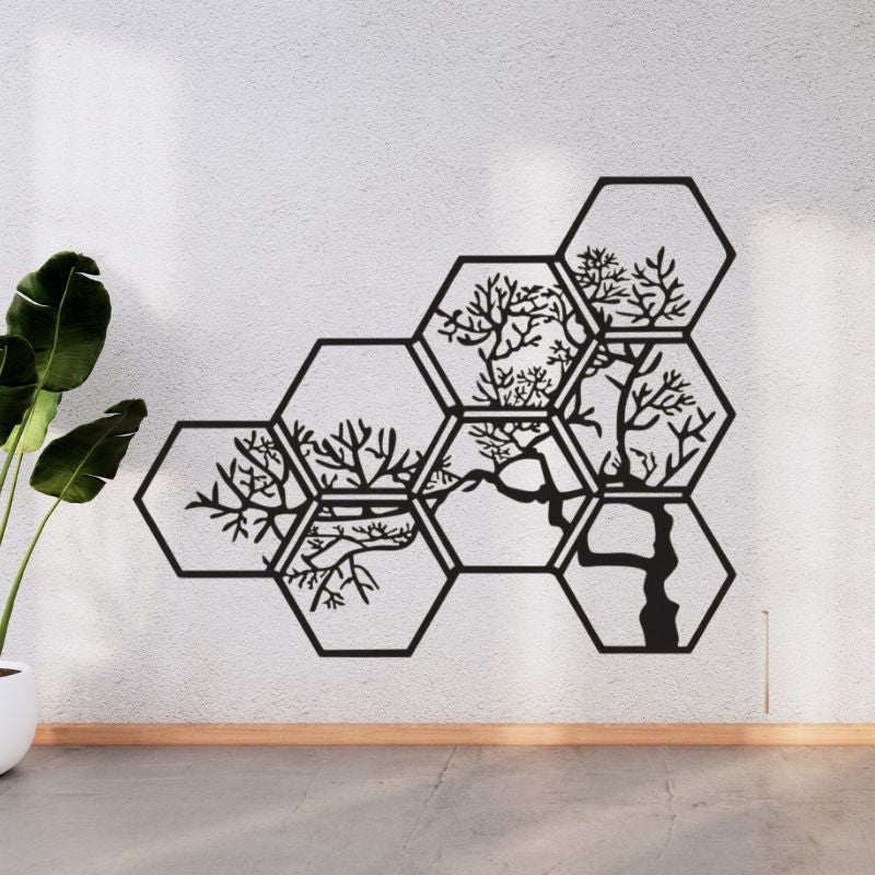 Tree Branch Wooden Wall Art – Nature-Inspired Dresser or Wall Decor