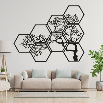 Tree Branch Wooden Wall Art – Nature-Inspired Dresser or Wall Decor