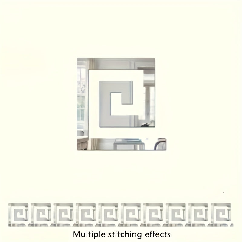 20pcs Acrylic Self-Adhesive Mirror-Like Wall Stickers – Glossy Golden Decorative Set for Home & Office