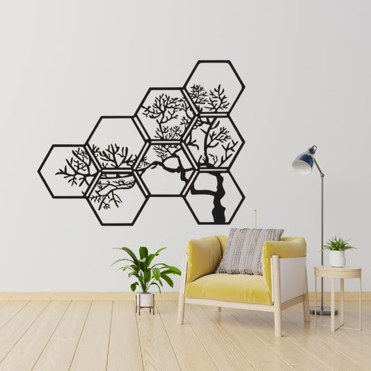 Tree Branch Wooden Wall Art – Nature-Inspired Dresser or Wall Decor