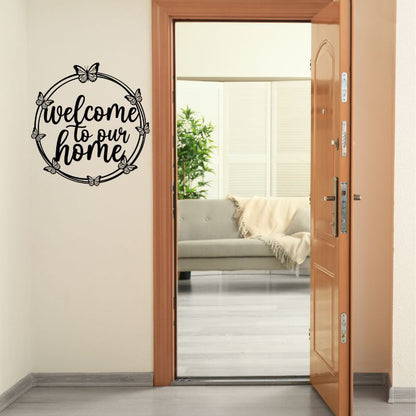 Welcome to Our Home” Wall Frame – Elegant Entryway Décor