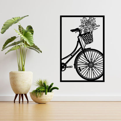 Bicycle Wooden Wall Art – Modern Bike Decor for Living Room or Bedroom