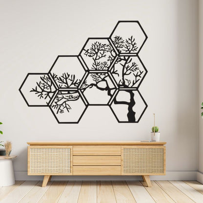 Tree Branch Wooden Wall Art – Nature-Inspired Dresser or Wall Decor