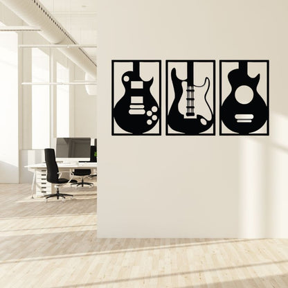 Wooden Guitar Wall Art – Musical Decor for Home, Studio & Office Spaces