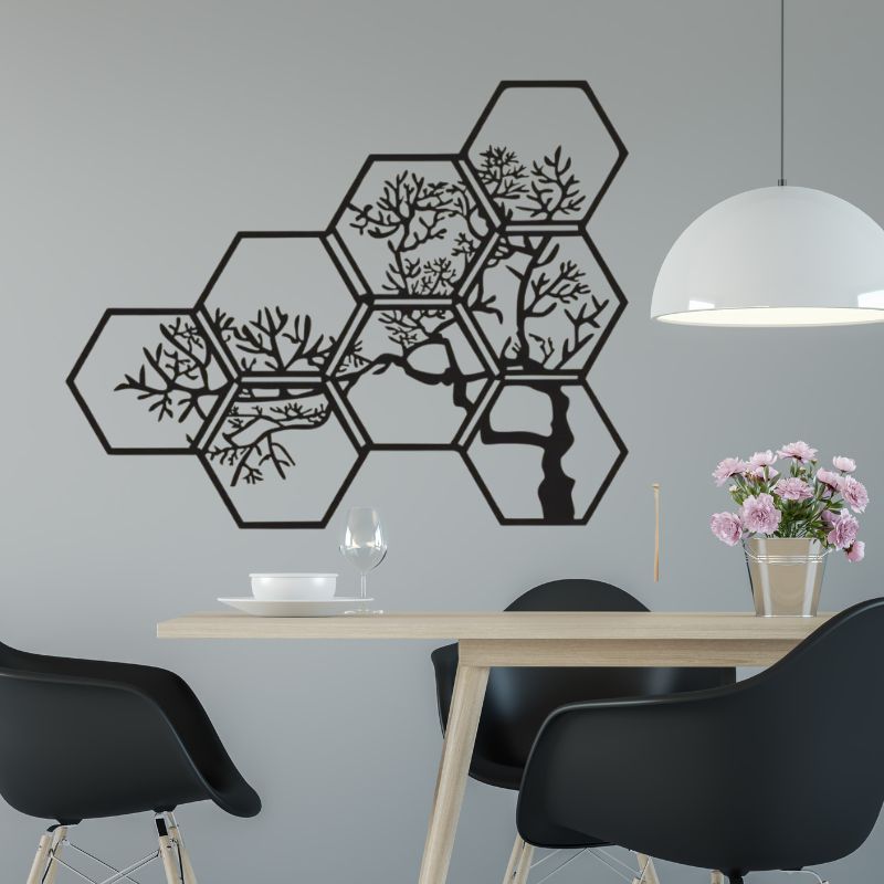 Tree Branch Wooden Wall Art – Nature-Inspired Dresser or Wall Decor