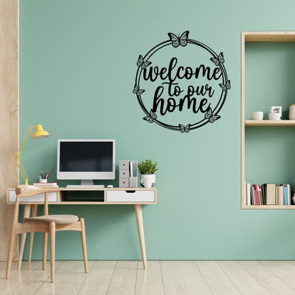 Welcome to Our Home” Wall Frame – Elegant Entryway Décor