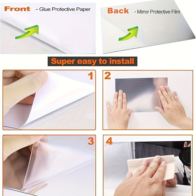 Premium Acrylic Leaf Mirror Wall Decor – Modern Home Decoration