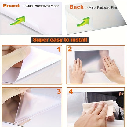 Premium Acrylic Leaf Mirror Wall Decor – Modern Home Decoration