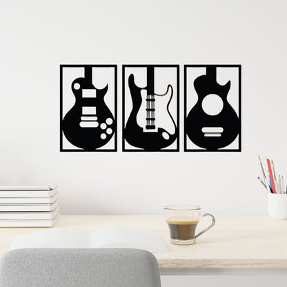 Wooden Guitar Wall Art – Musical Decor for Home, Studio & Office Spaces