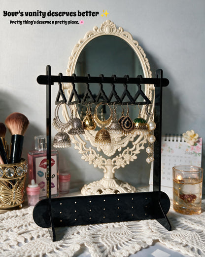 Elegant Acrylic Jewelry Organizer – with mini hangers