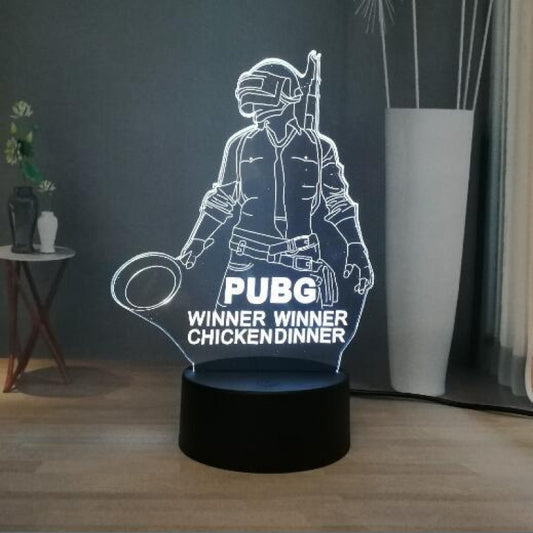 PUBG Mobile 3D Illusion Lamp – Winner Winner Chicken Dinner Edition