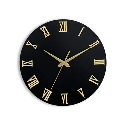 Stylish Roman Wooden & Acrylic Wall Clock | Premium Home & Office Wall Decor