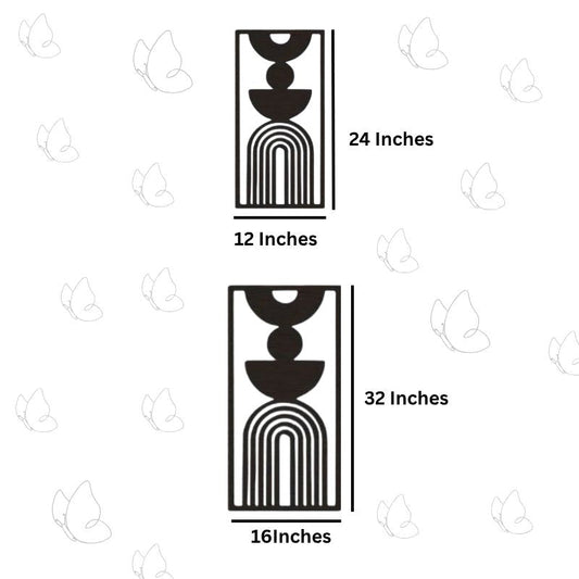 Bohemian Style Wooden Wall Art - 3-Piece Set for Living Room