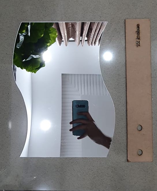 6x Acrylic Hexagon Wall Decor (Black) – Stylish Wall Decoration