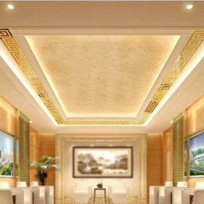 Building Acrylic Border Mirror Décor – Modern Wall Decoration