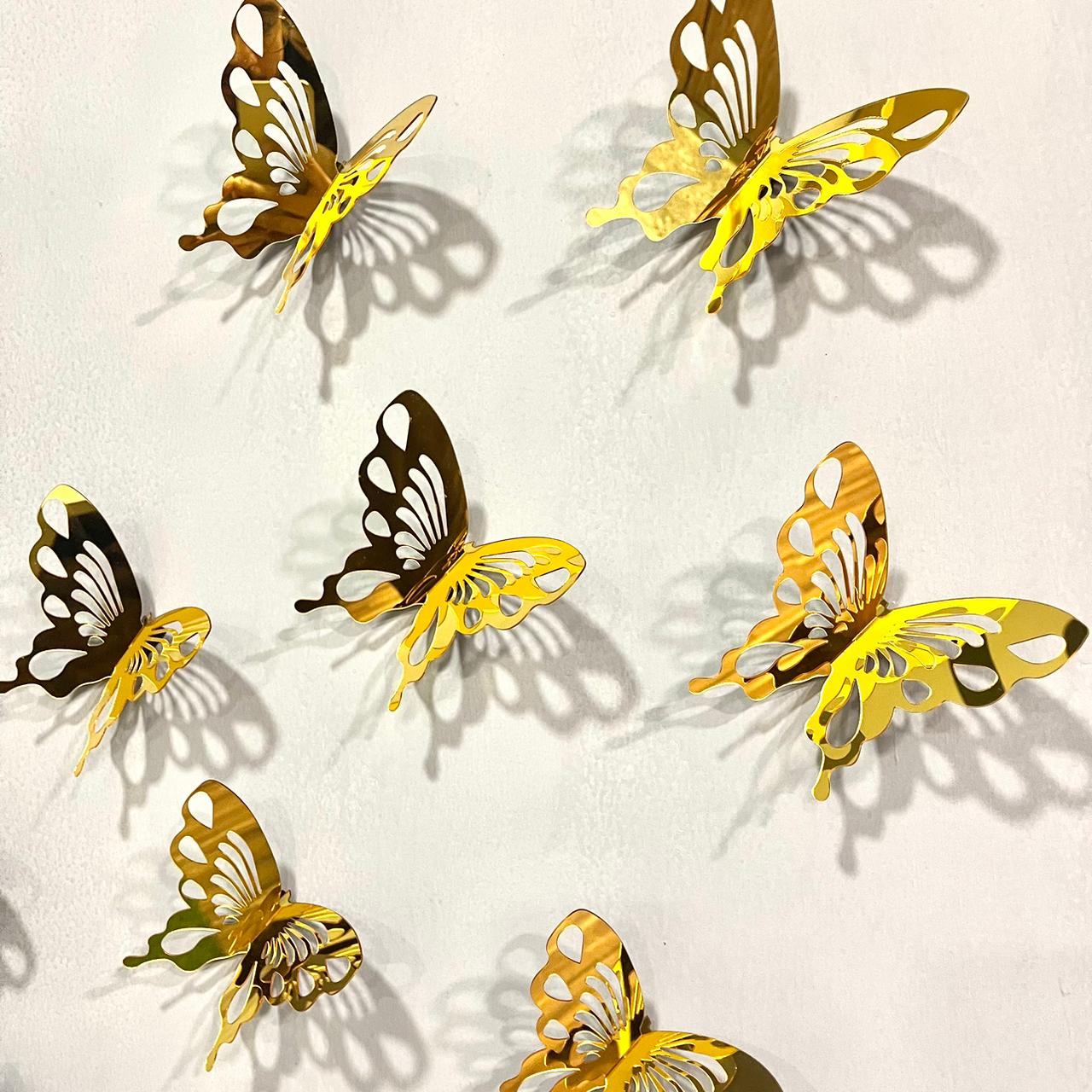 DIY 3D New Acrylic Mirror Butterflies – Elegant Wall Décor