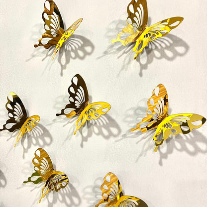 DIY 3D New Acrylic Mirror Butterflies – Elegant Wall Décor
