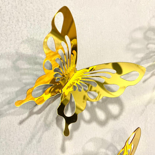 DIY 3D New Acrylic Mirror Butterflies – Elegant Wall Décor