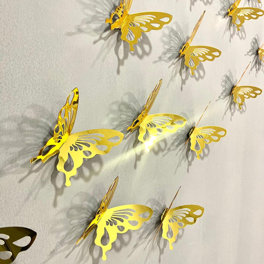DIY 3D New Acrylic Mirror Butterflies – Elegant Wall Décor