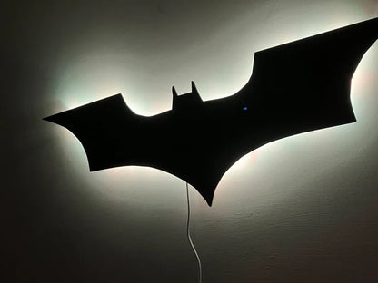 Batman LED Wall light - RGB 7 Colors Wooden Light Gaming Desk Wall Decor | Unique Laser Cut | Soneri Walls