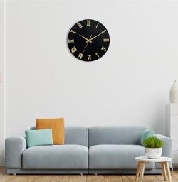 Stylish Roman Wooden & Acrylic Wall Clock | Premium Home & Office Wall Decor