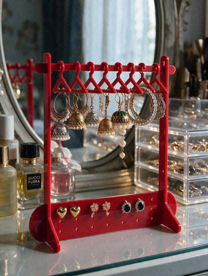 Elegant Acrylic Jewelry Organizer – with mini hangers